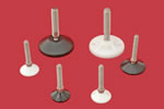 Adjustable Levelling feet - 20mm diam. stem with plastic base